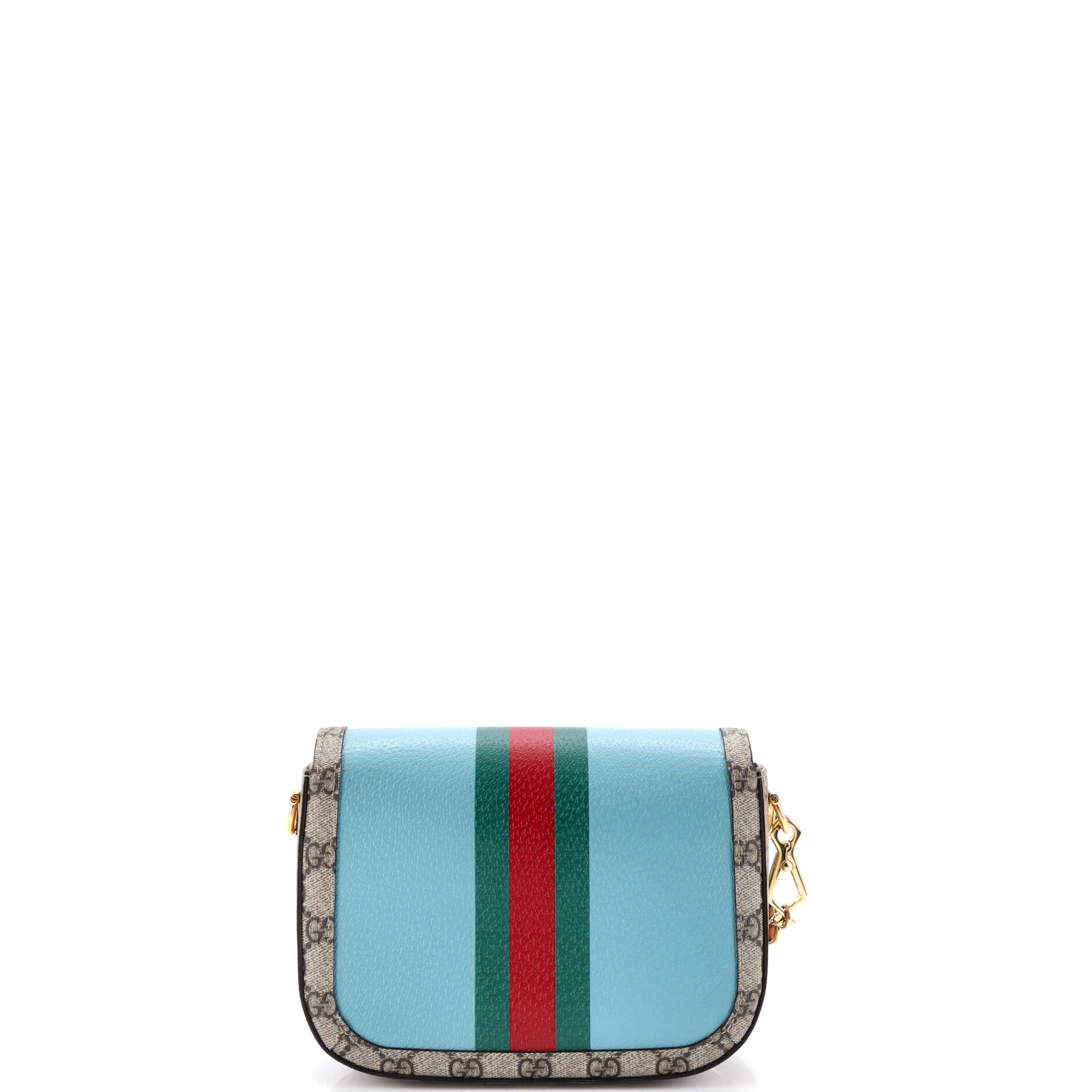 Horsebit 1955 Shoulder Bag Leather with GG Coated Canvas Mini