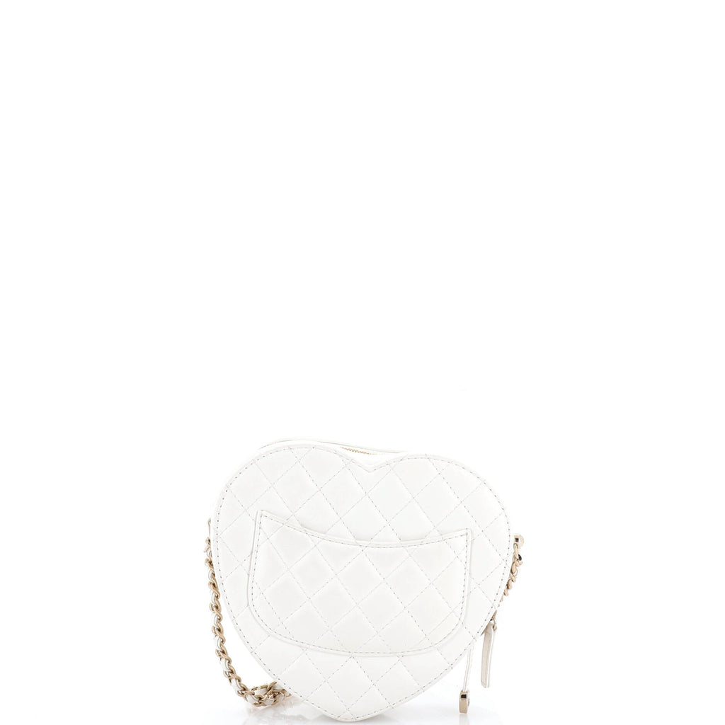 CC in Love Heart Bag Quilted Lambskin