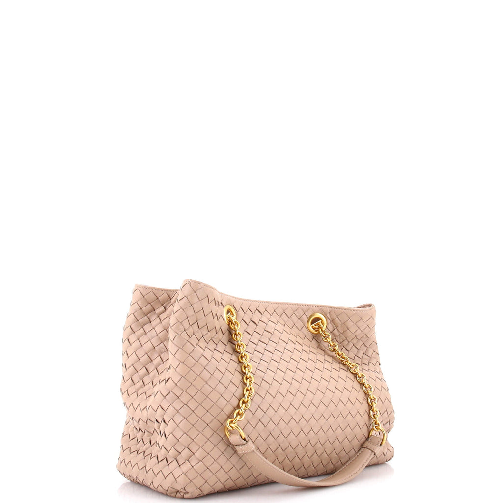 Double Chain Tote Intrecciato Nappa Medium