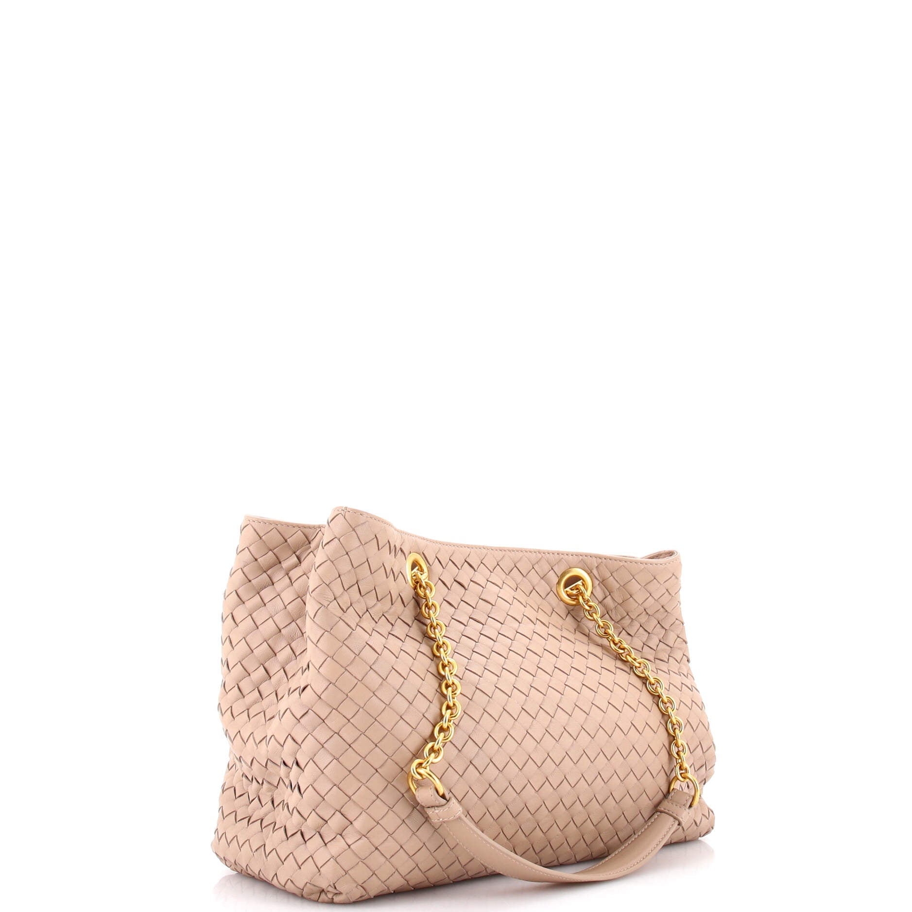 Double Chain Tote Intrecciato Nappa Medium