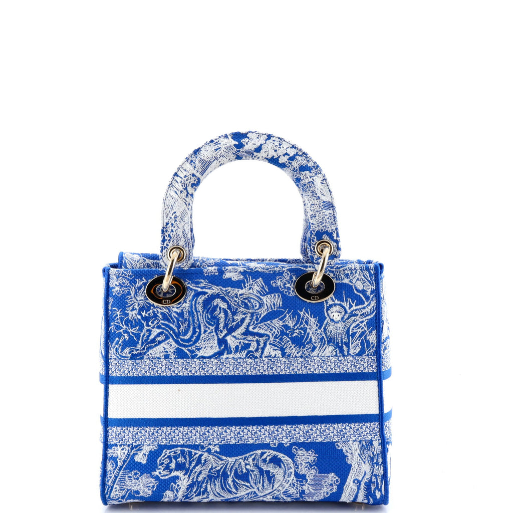 Toile de Jouy Lady D-Lite Bag Embroidered Canvas