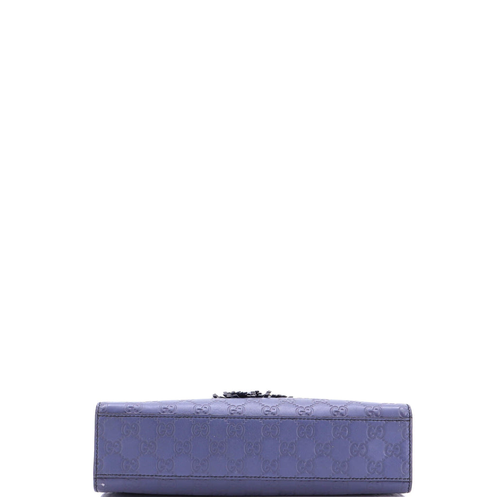 Emily Chain Flap Bag Guccissima Leather Medium