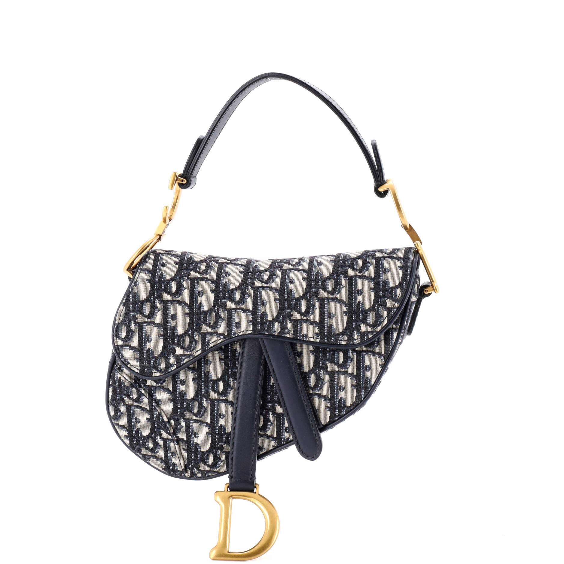 Saddle Handbag Oblique Canvas Mini