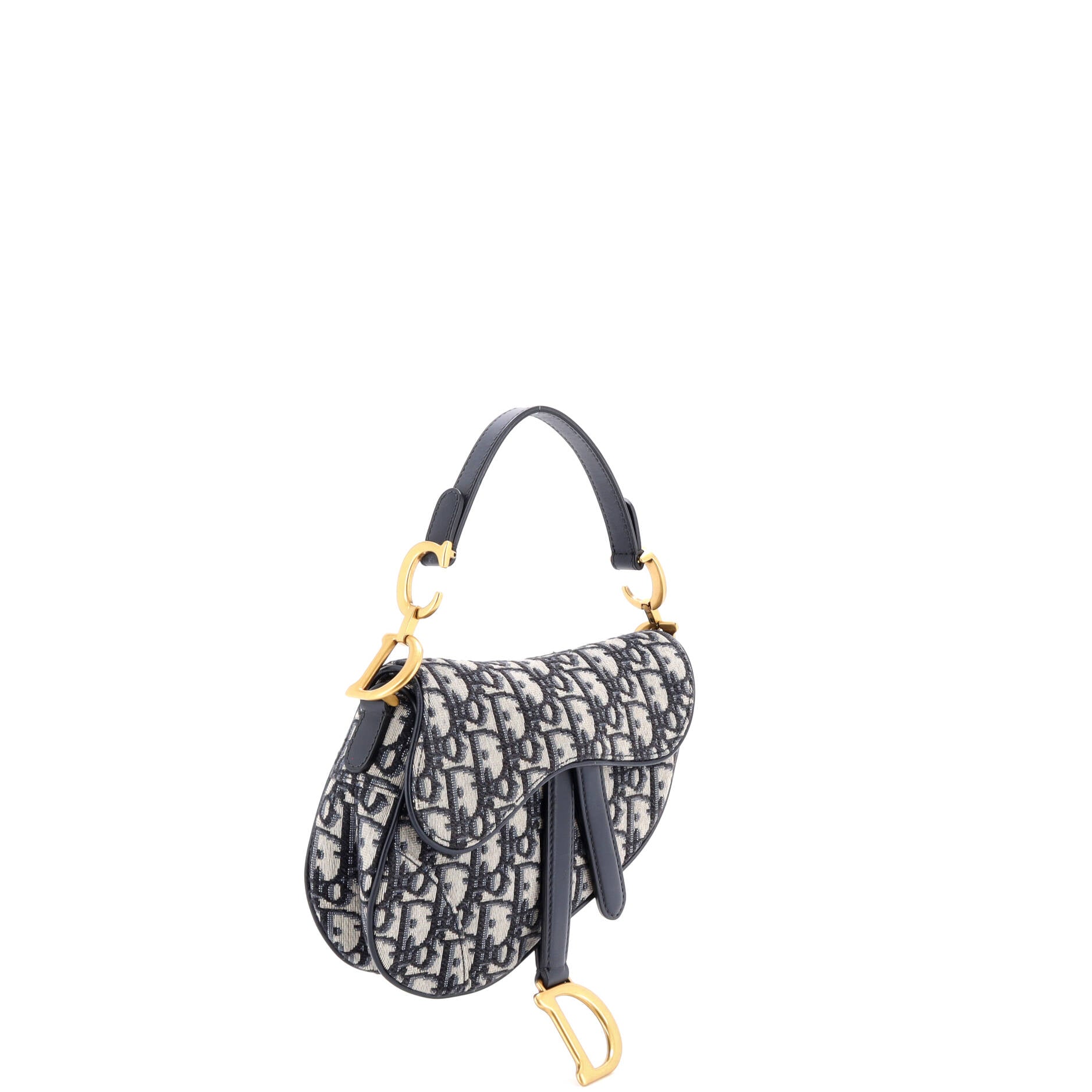 Saddle Handbag Oblique Canvas Mini