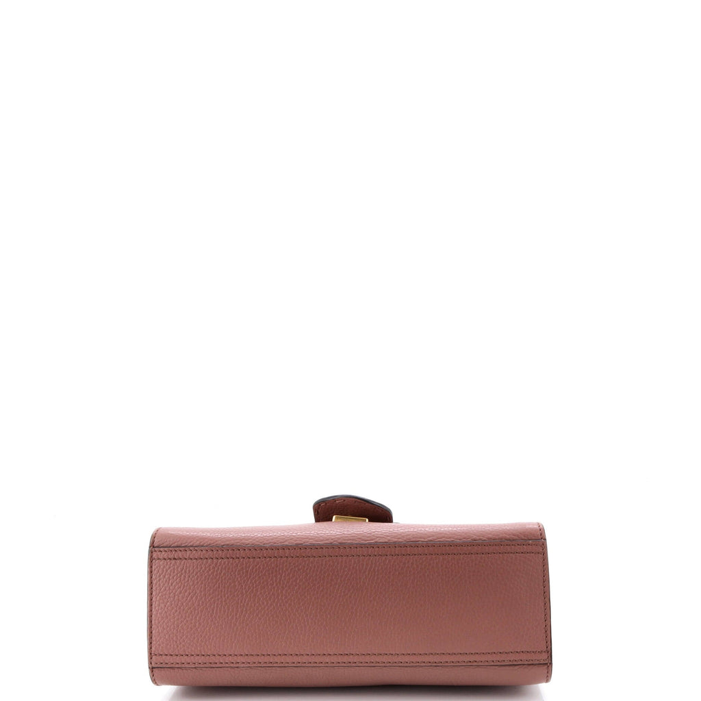 GG Marmont Top Handle Bag Leather Mini