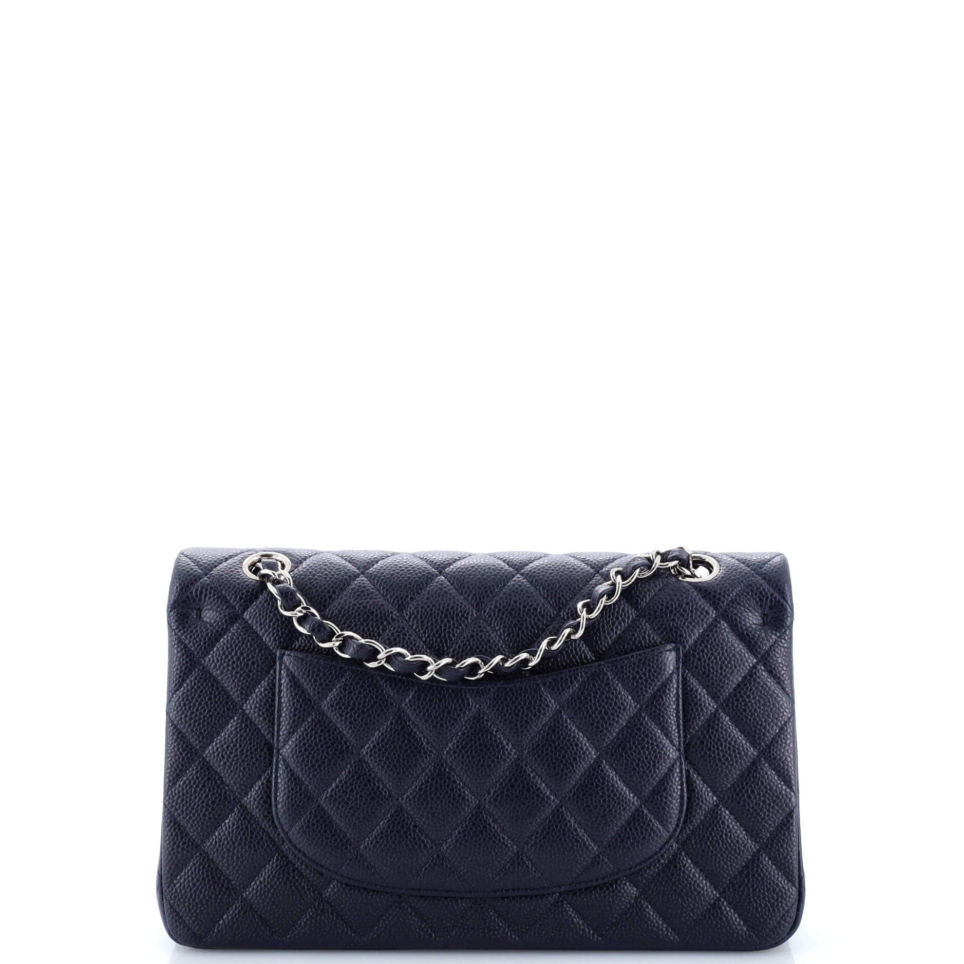 Classic Double Flap Bag Quilted Caviar Medium