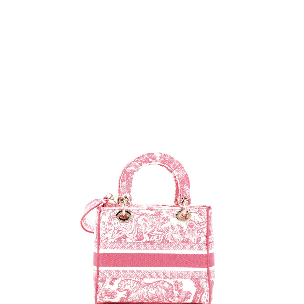 Toile de Jouy Lady D-Lite Bag Embroidered Canvas