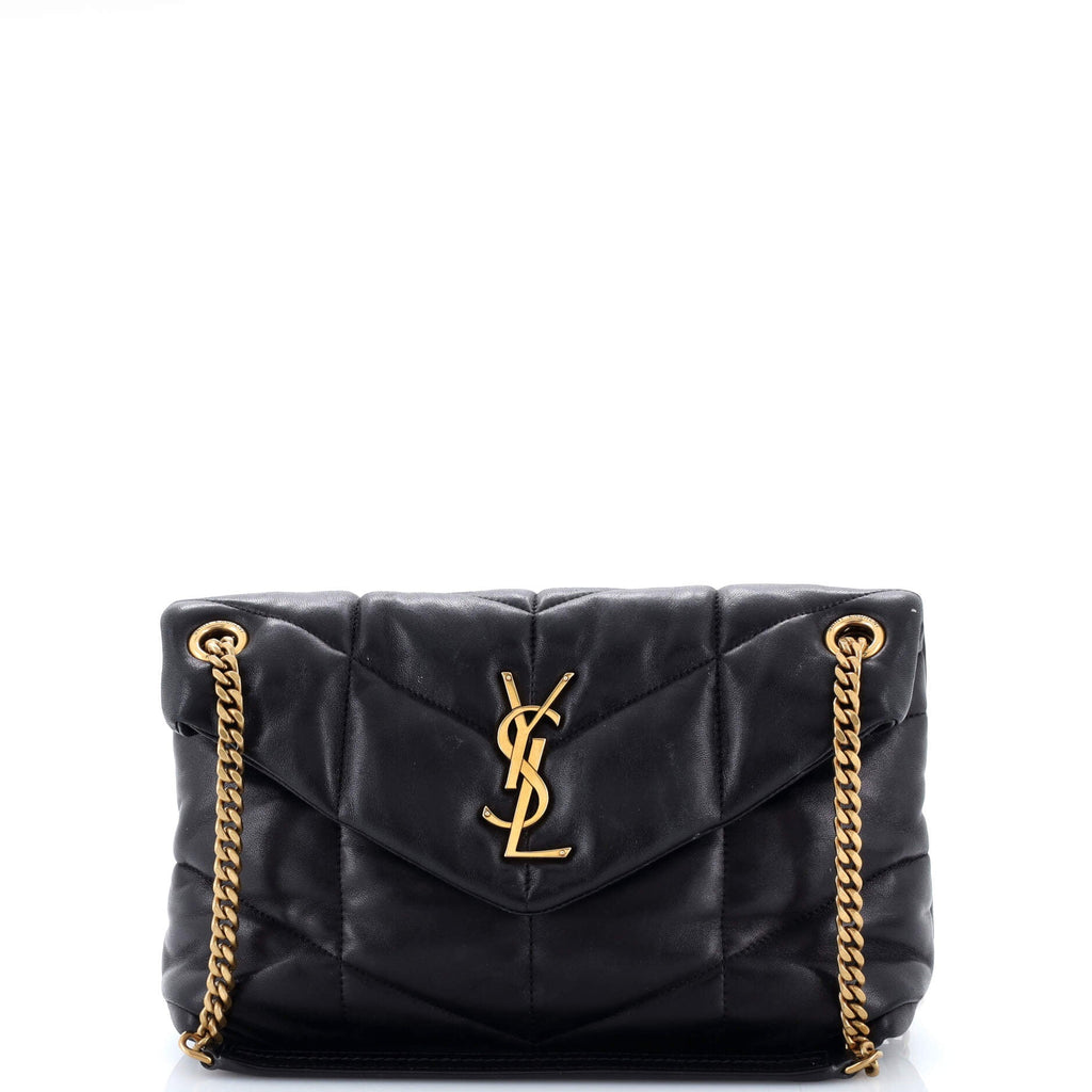 Loulou Puffer Shoulder Bag Quilted Leather Small