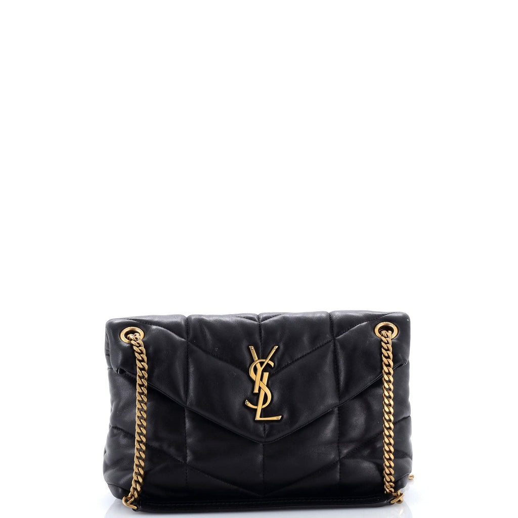 Loulou Puffer Shoulder Bag Quilted Leather Small