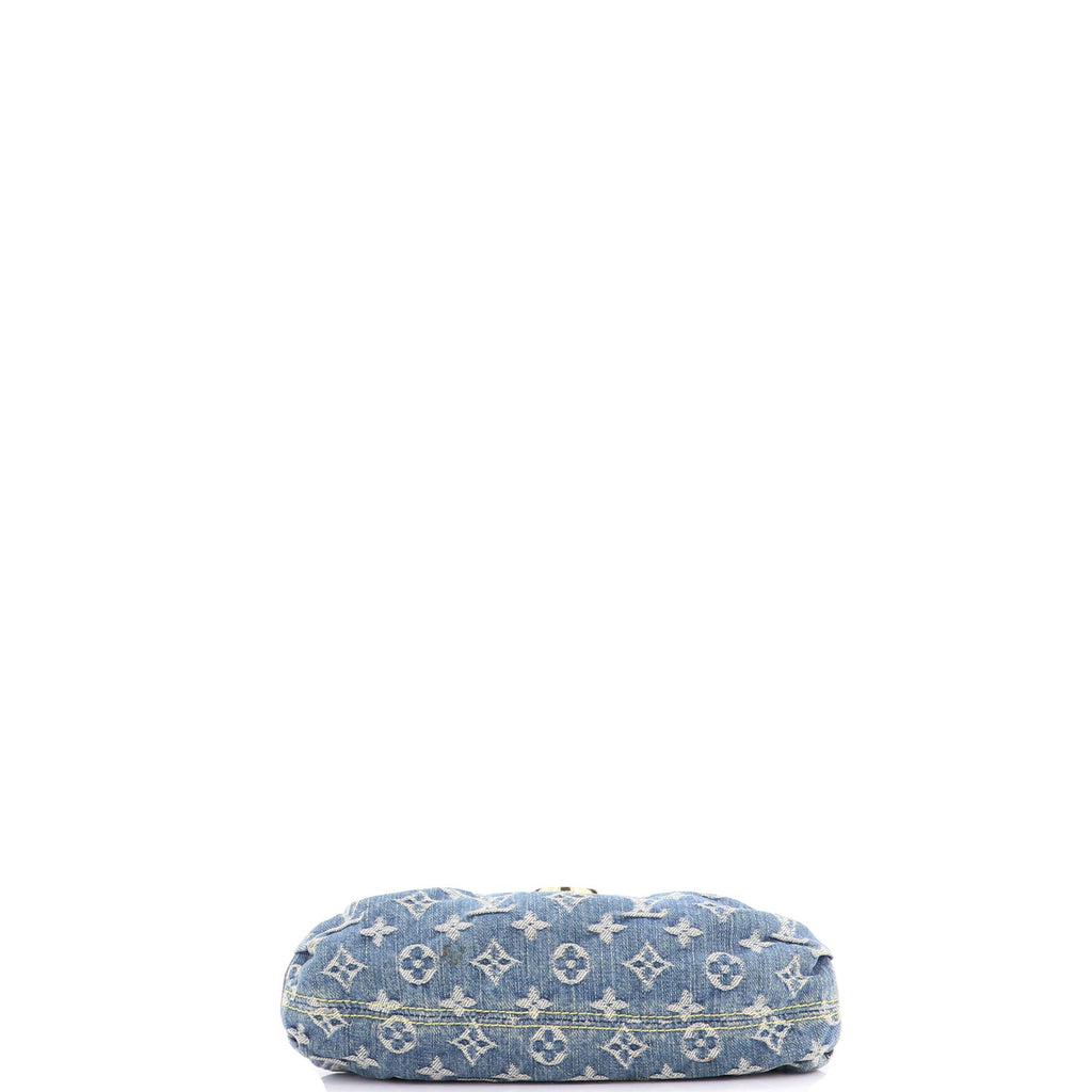 Pleaty Handbag Denim Mini
