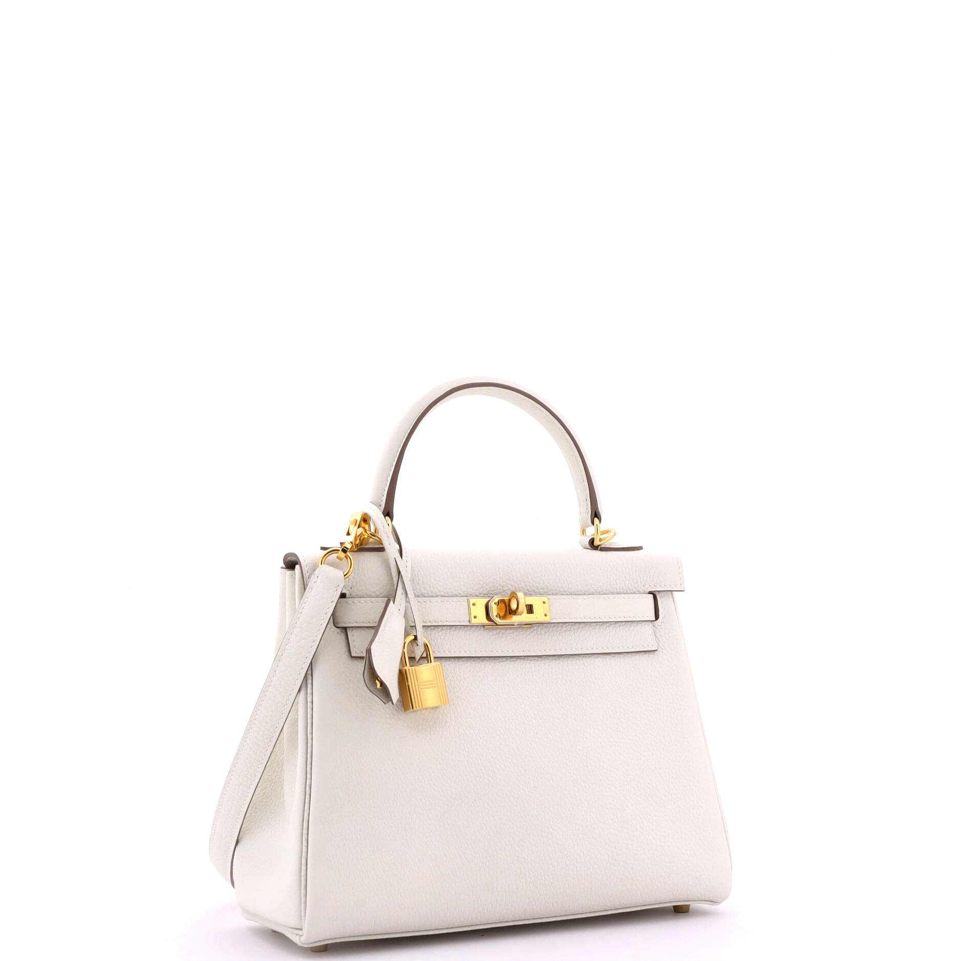 Kelly Handbag Light Togo with Gold Hardware 25