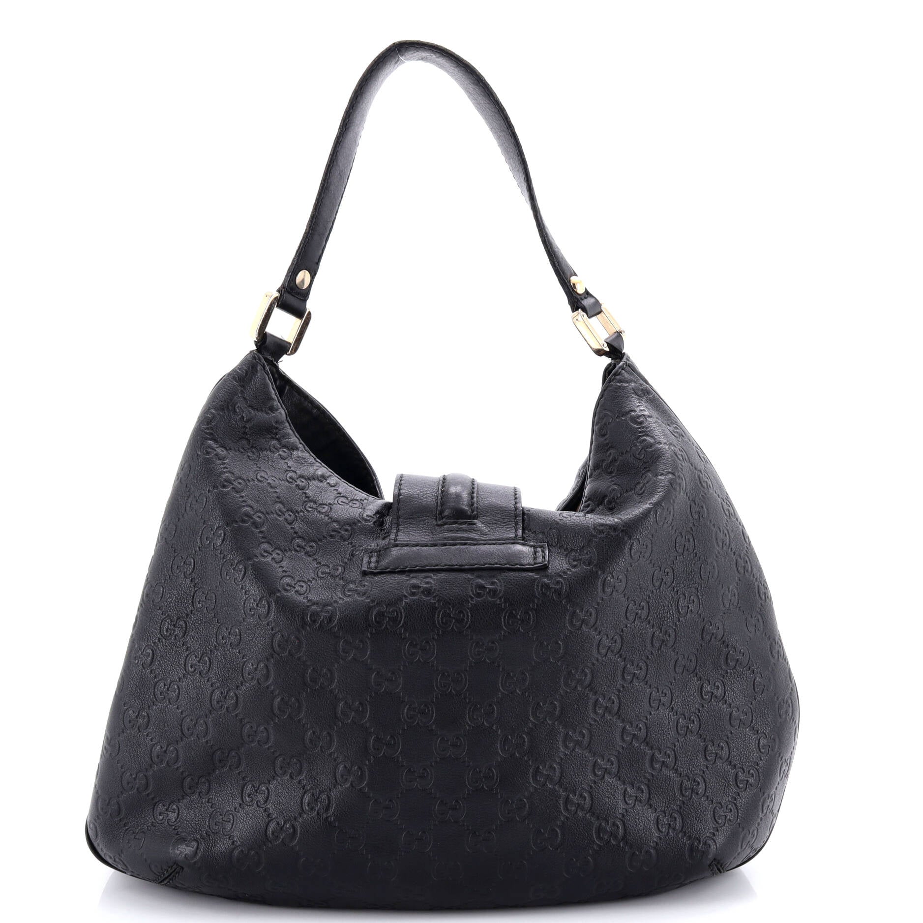New Ladies Web Hobo Guccissima Leather Medium