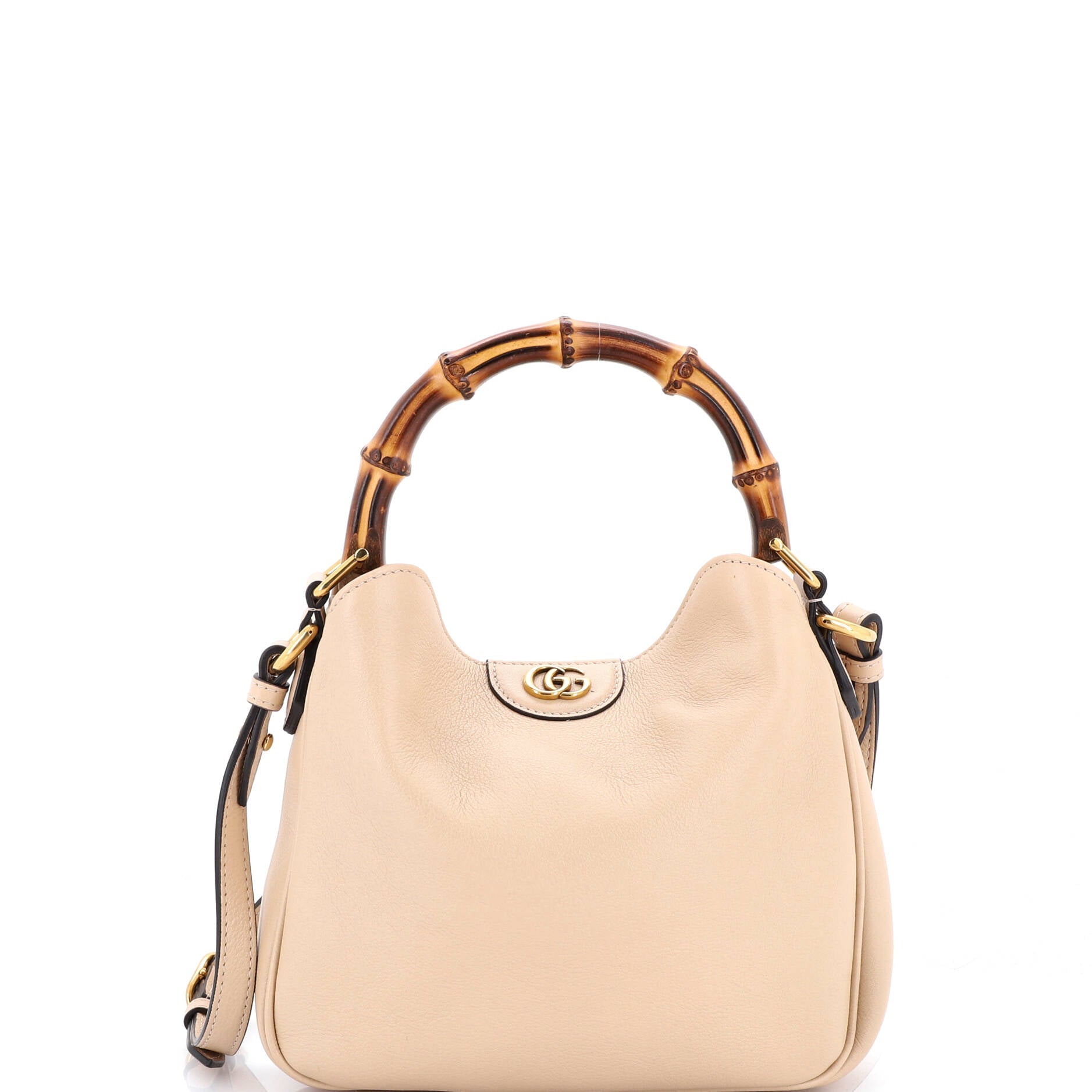 Diana NM Bamboo Shoulder Bag Leather Small