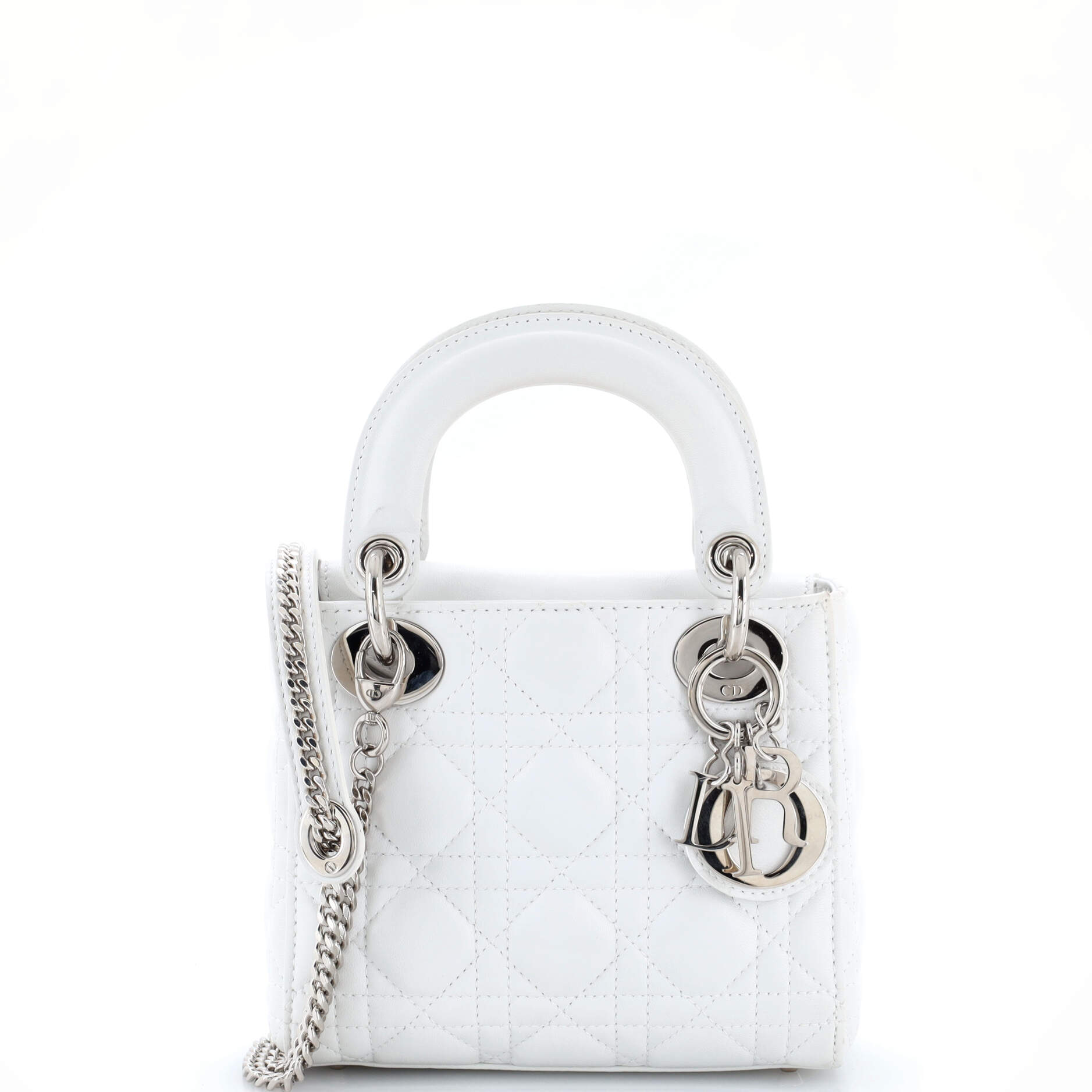 Lady Dior Chain Bag Cannage Quilt Lambskin Mini