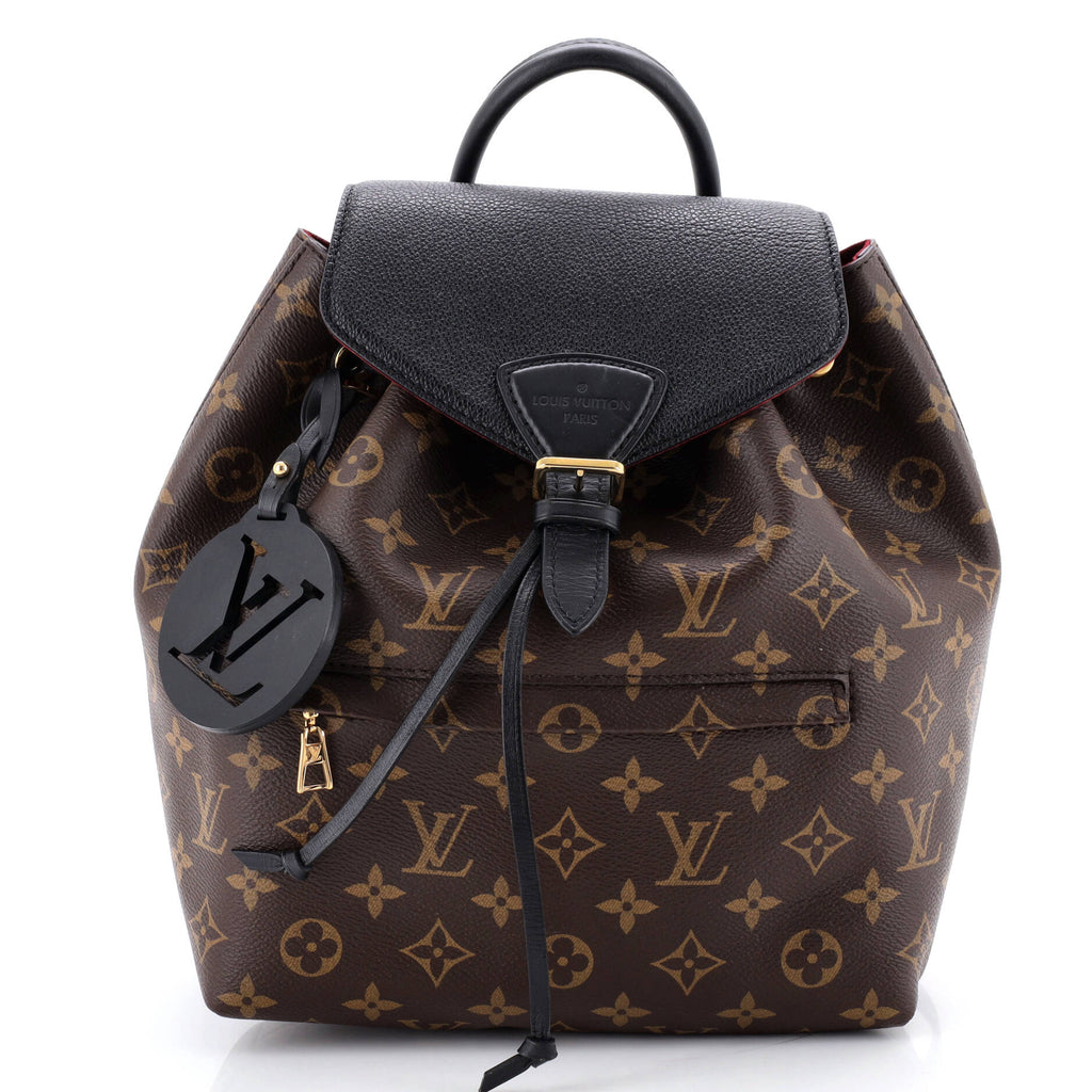 Montsouris NM Backpack Monogram Canvas with Leather PM