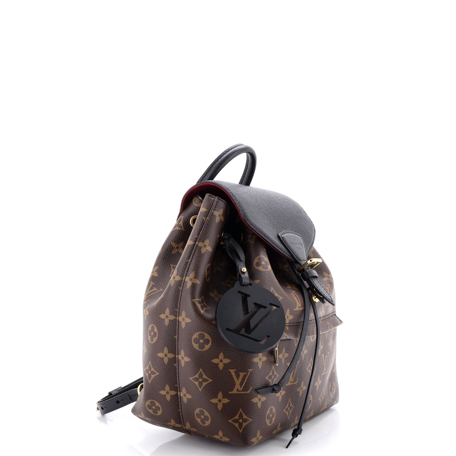 Montsouris NM Backpack Monogram Canvas with Leather PM