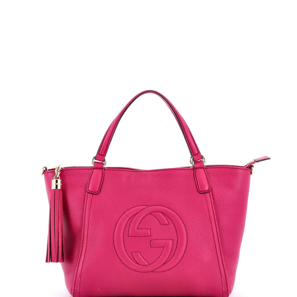 Soho Convertible Top Handle Bag Leather Small