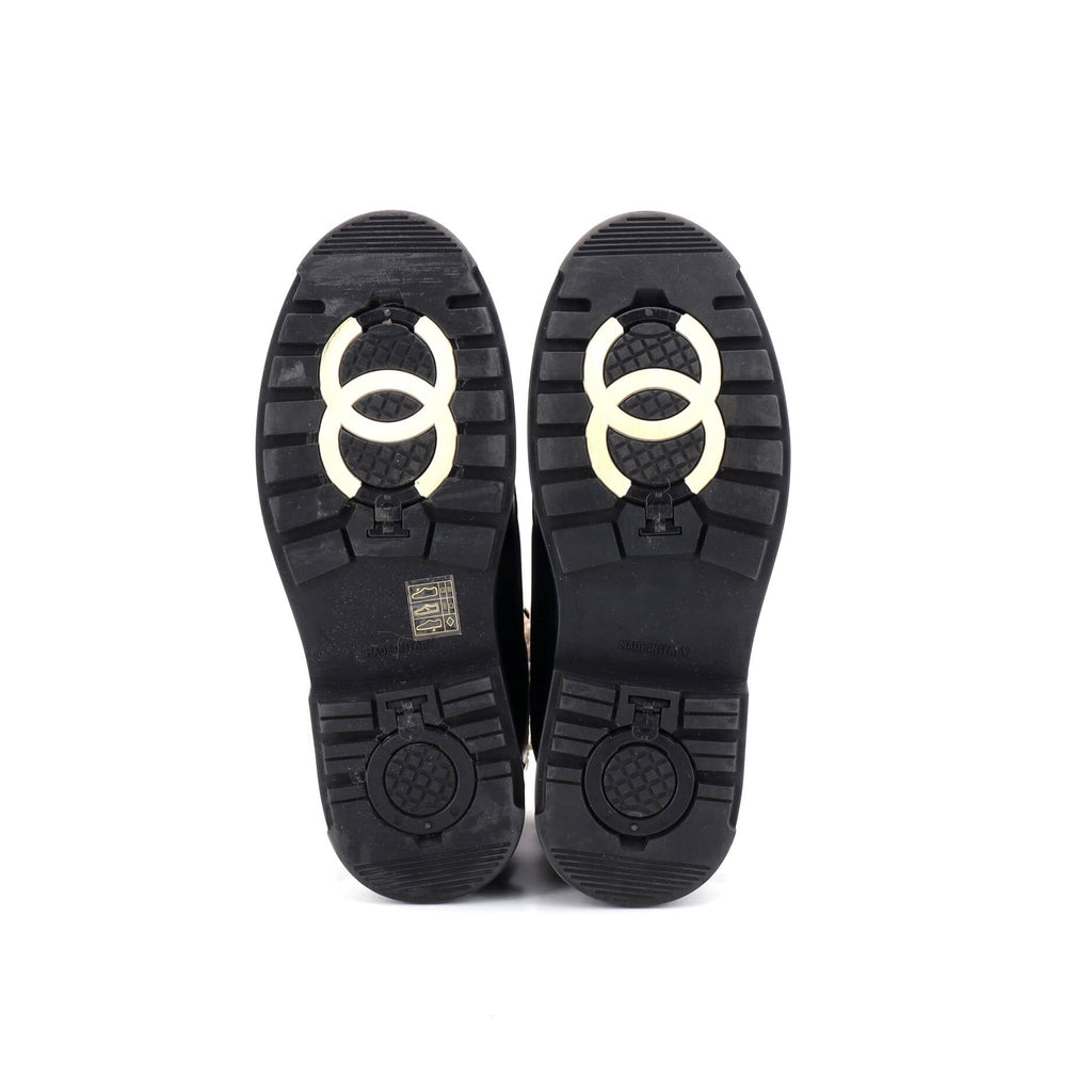 Women's CC Lace-Up Winter Boots Leather and Shearling