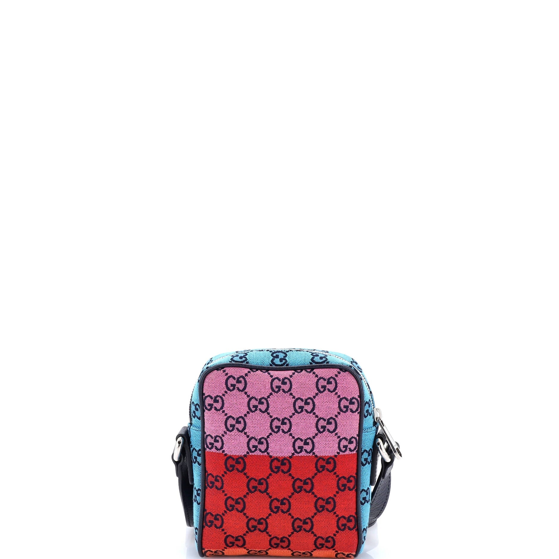 Interlocking G Patch Zip Messenger Bag Multicolor GG Canvas Mini