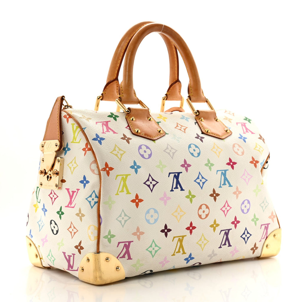 Monogram Multicolor Speedy 30 White
