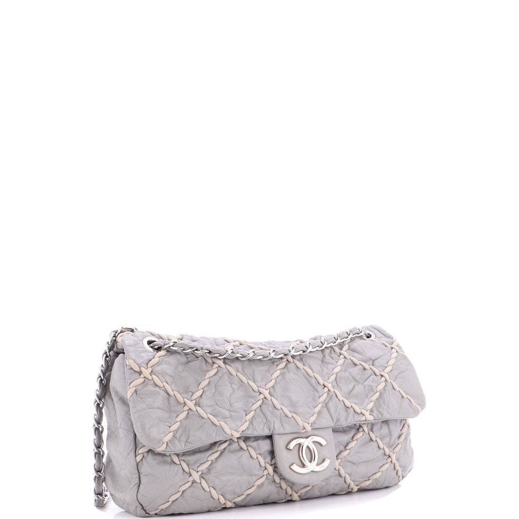 Ultra Stitch Flap Bag Quilted Calfskin Jumbo