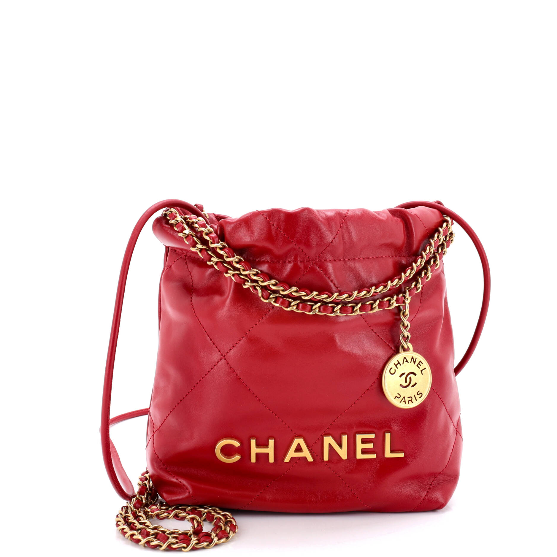 22 Chain Hobo Quilted Calfskin Mini