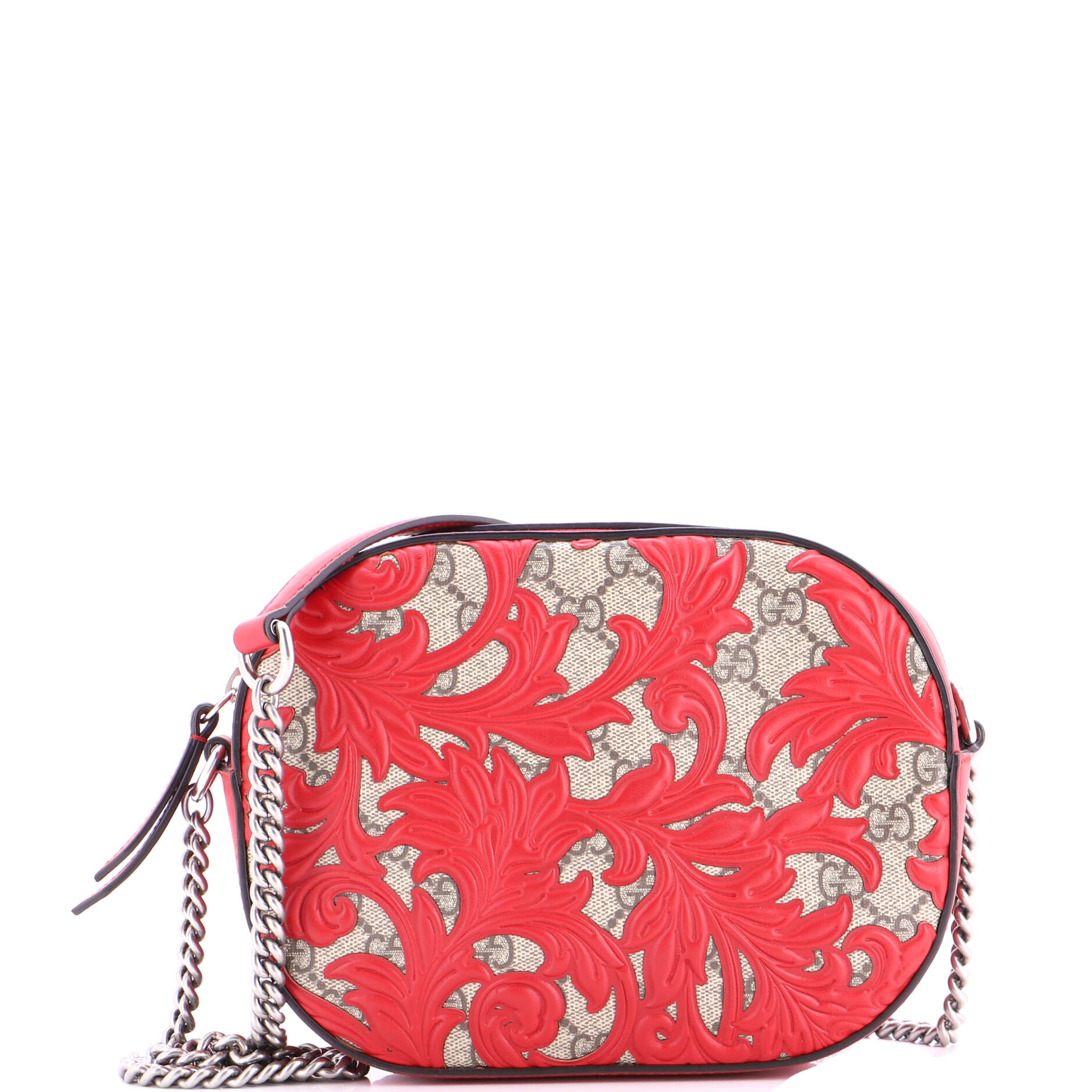 Chain Crossbody Bag Arabesque GG Coated Canvas with Leather Mini