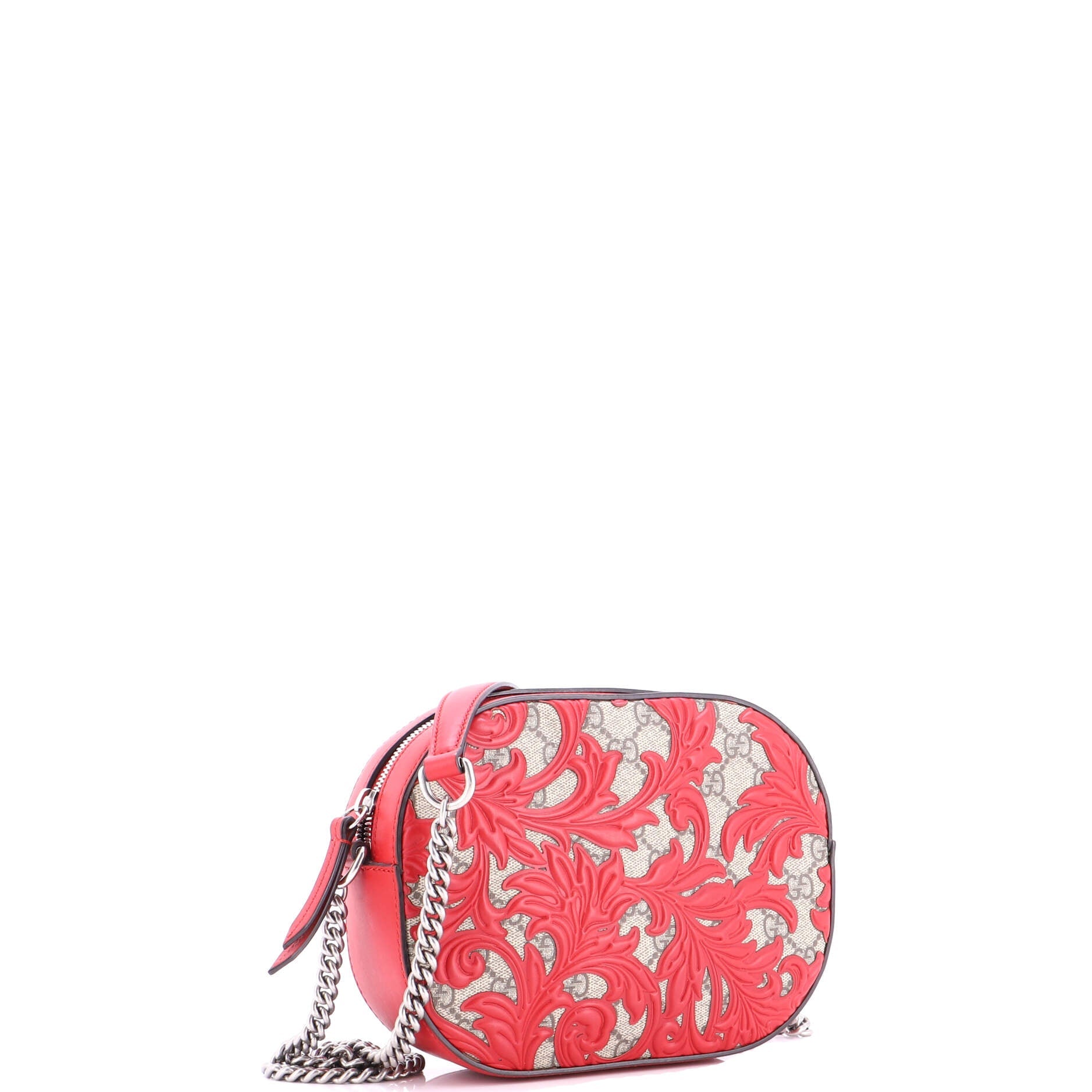 Chain Crossbody Bag Arabesque GG Coated Canvas with Leather Mini