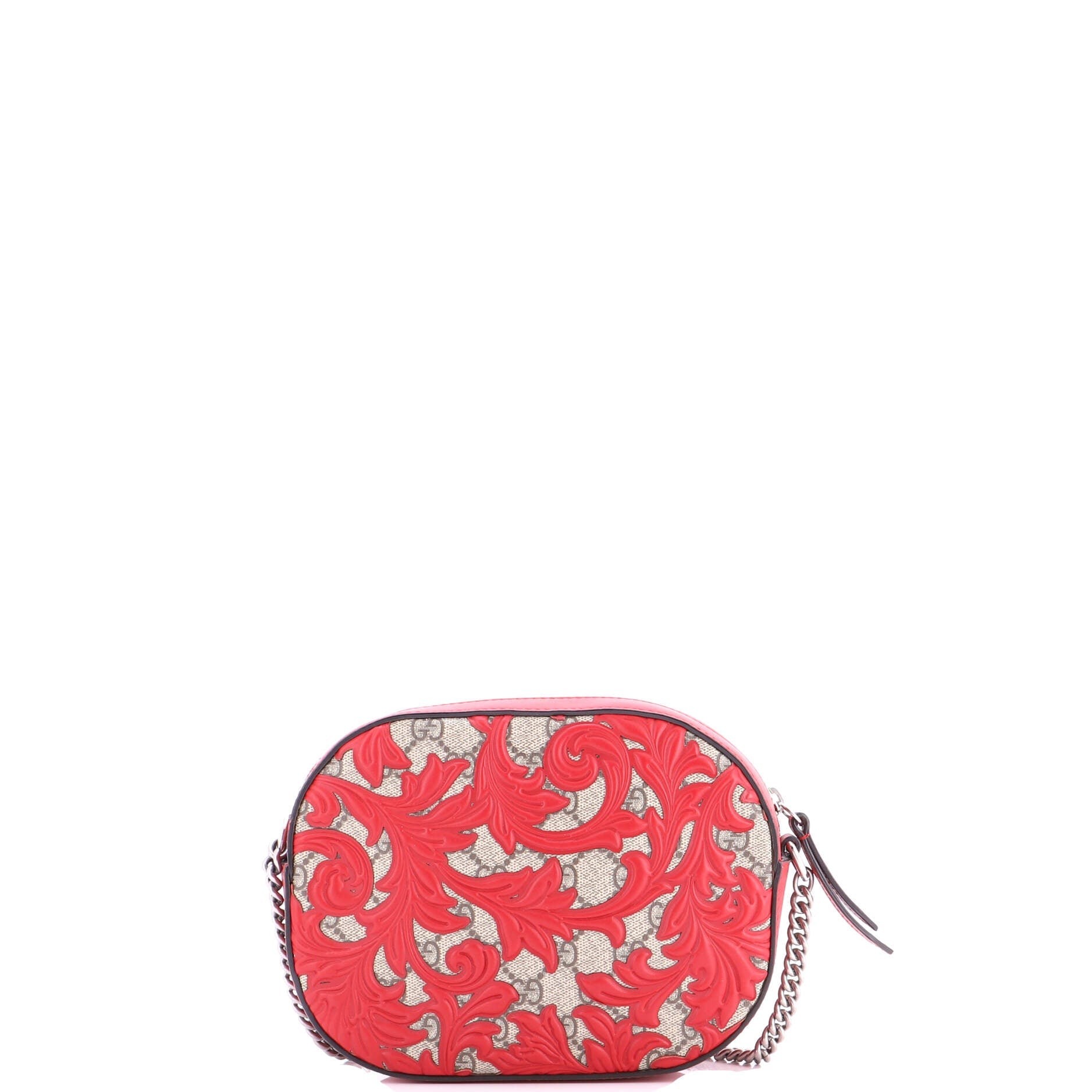 Chain Crossbody Bag Arabesque GG Coated Canvas with Leather Mini