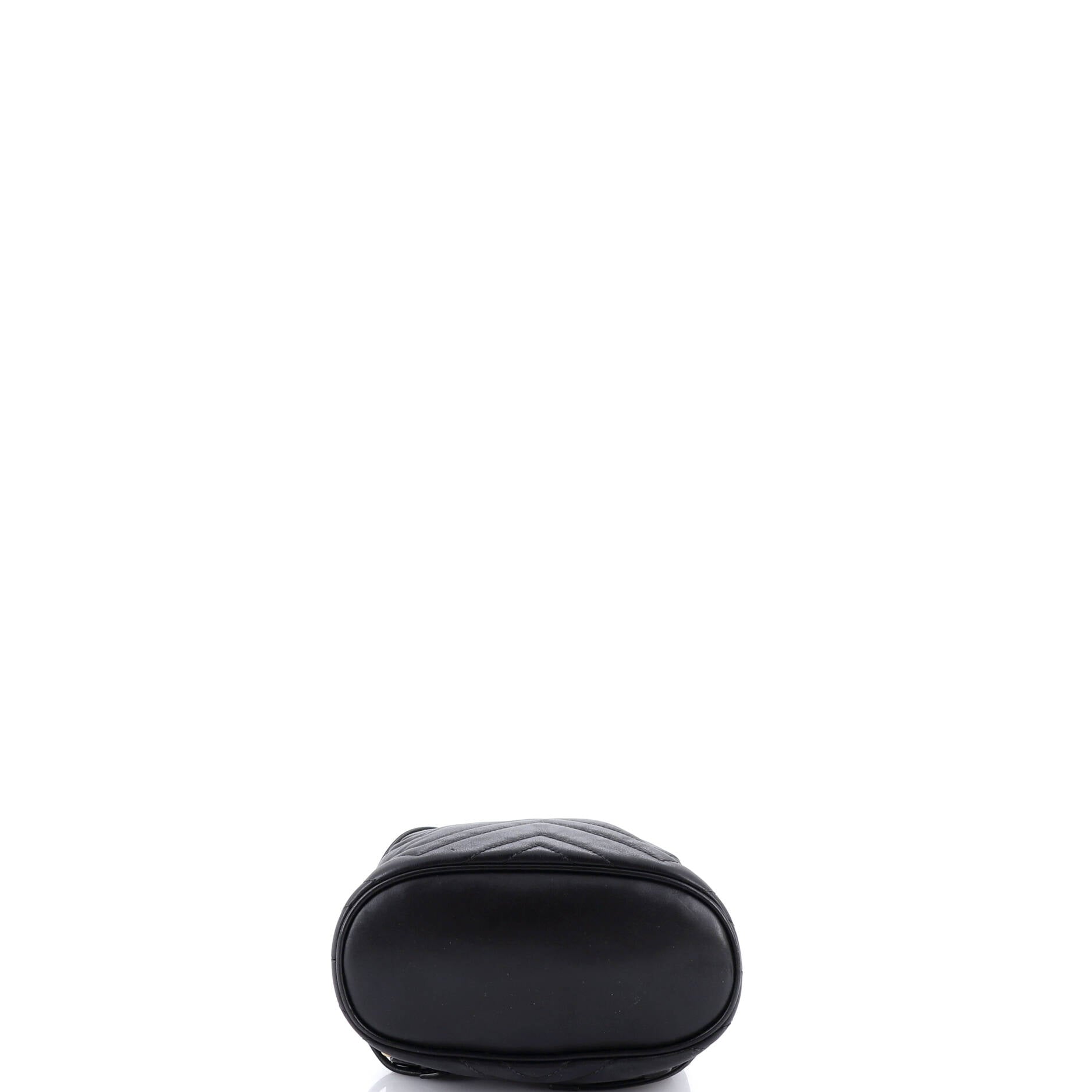 GG Marmont Drawstring Backpack Matelasse Leather Mini