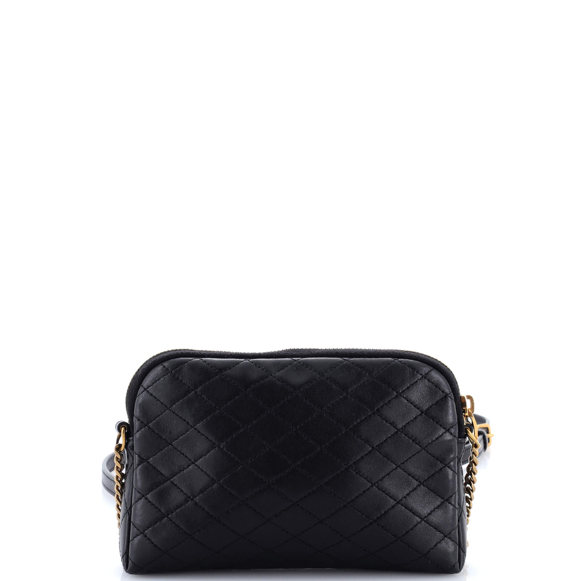 Gaby Zipped Pouch Crossbody Quilted Leather