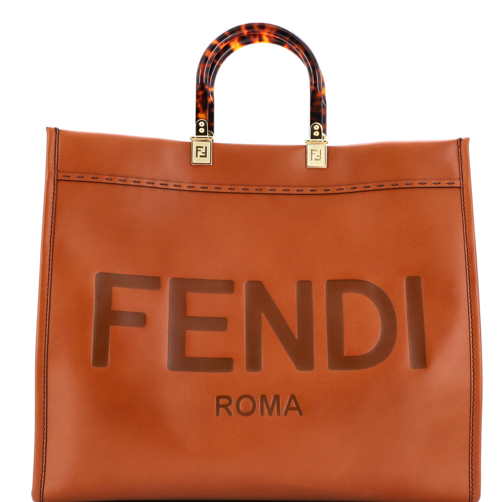 Sunshine Shopper Tote Leather Large