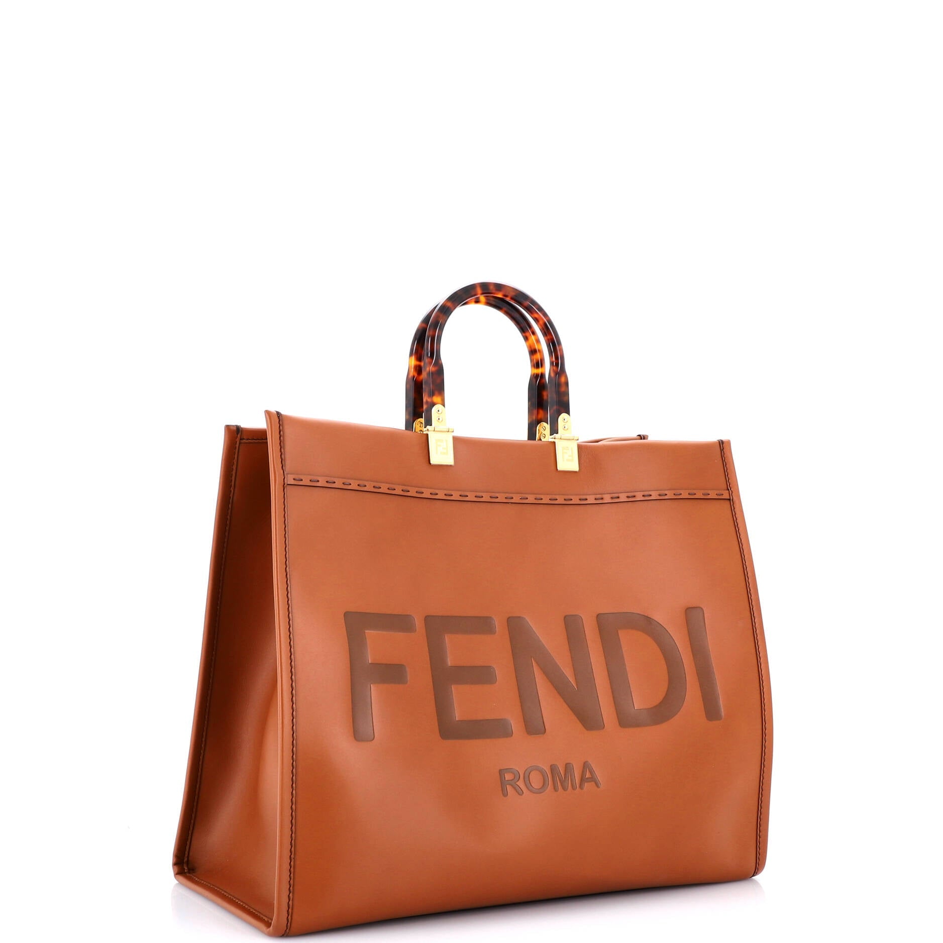 Sunshine Shopper Tote Leather Large