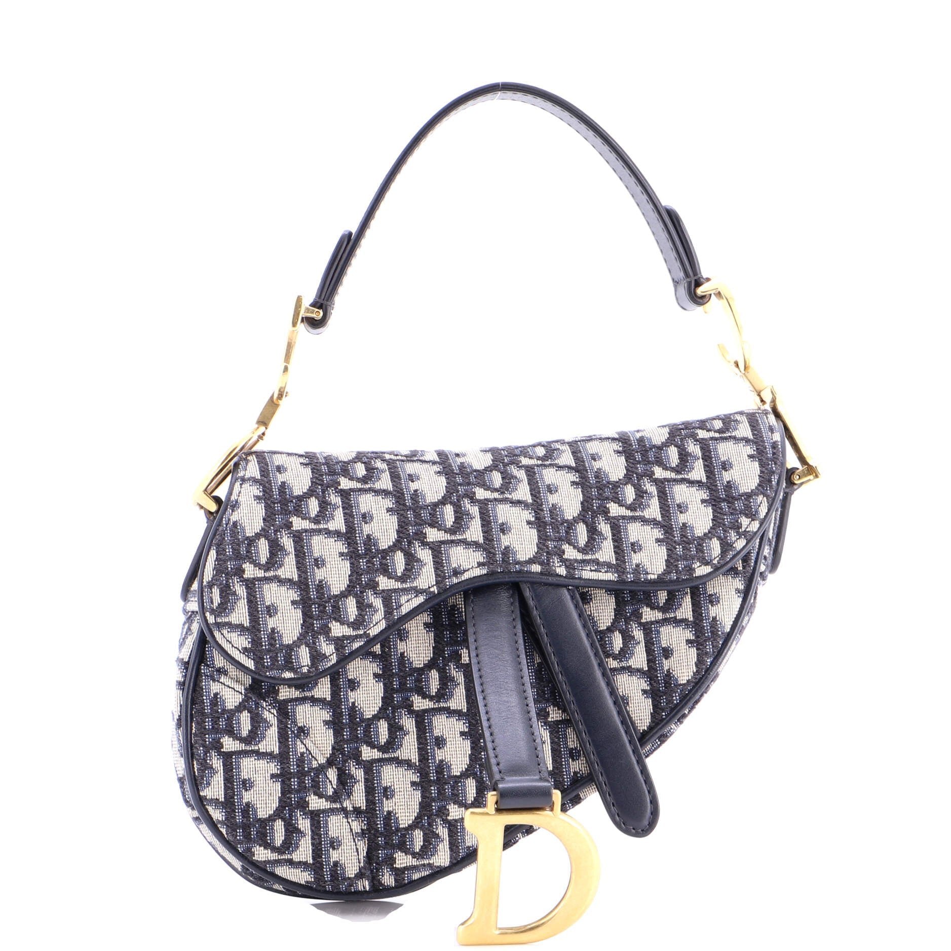 Saddle Handbag Oblique Canvas Mini