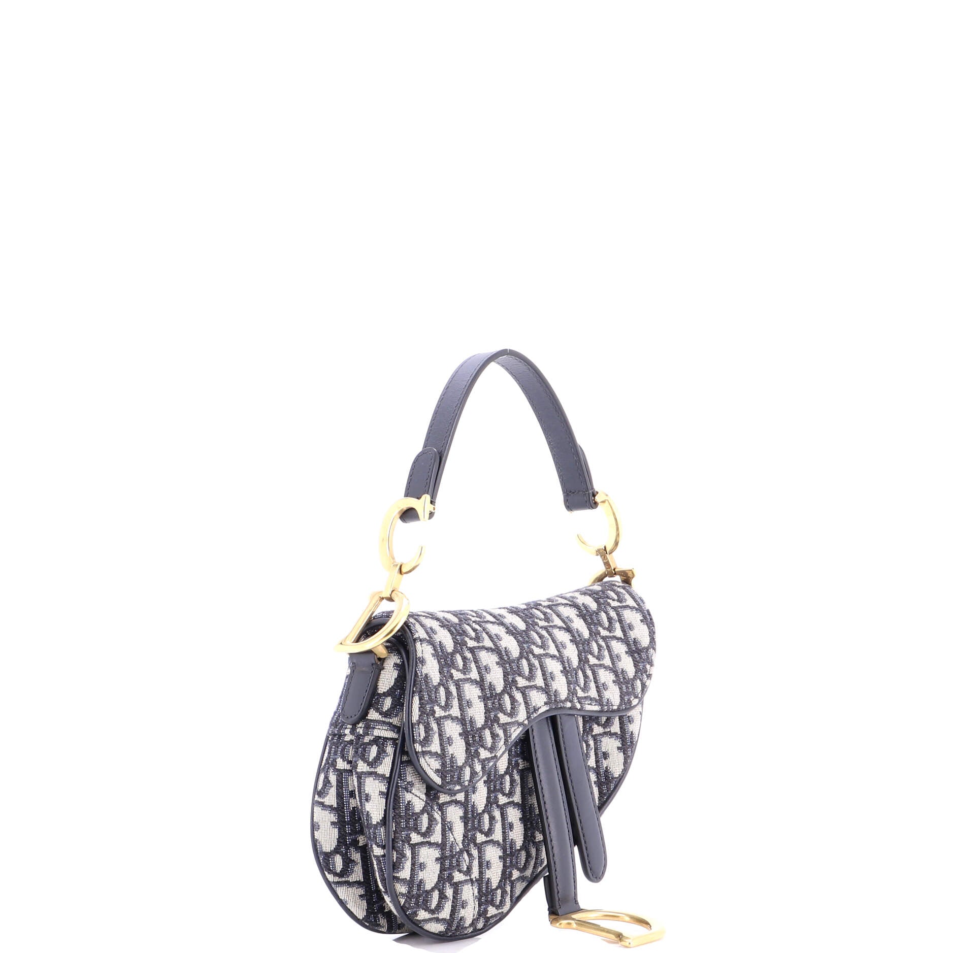 Saddle Handbag Oblique Canvas Mini
