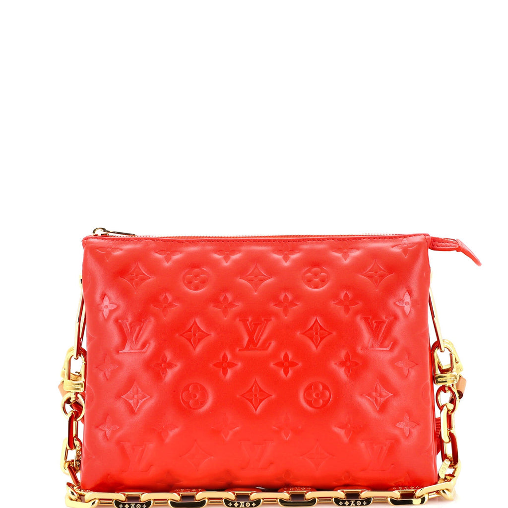 Coussin Bag Monogram Embossed Lambskin PM