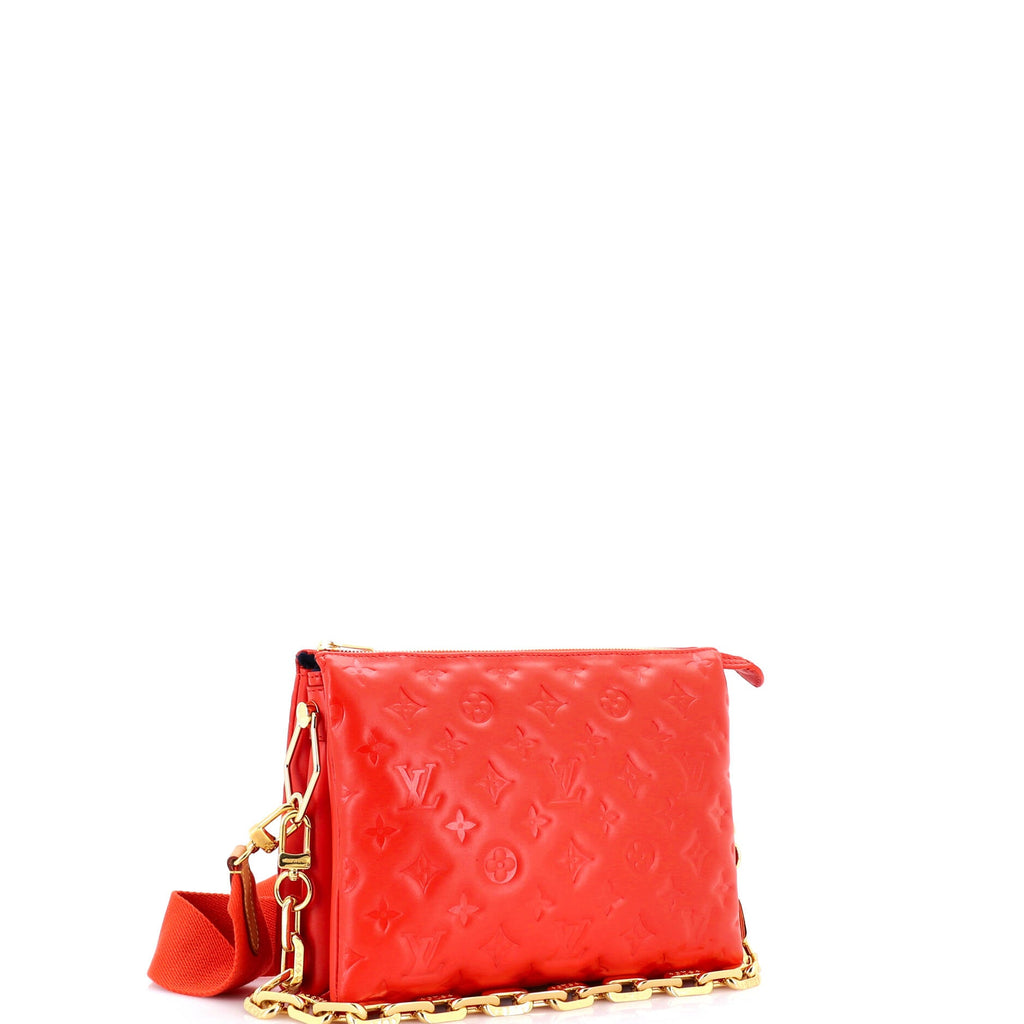 Coussin Bag Monogram Embossed Lambskin PM