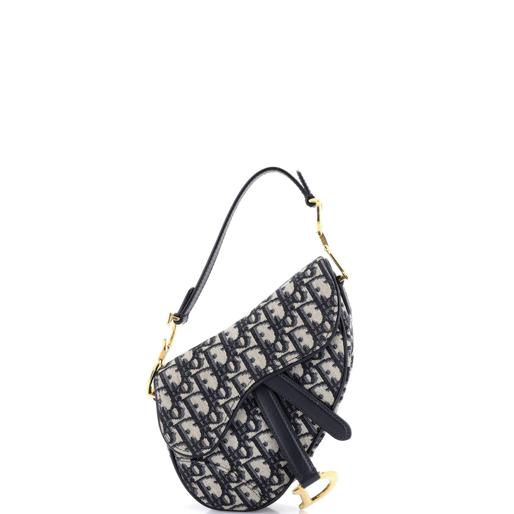Saddle Handbag Oblique Canvas Mini