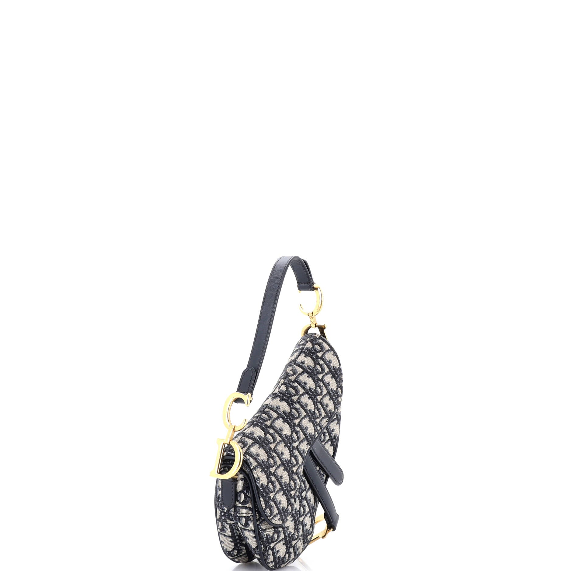 Saddle Handbag Oblique Canvas Mini