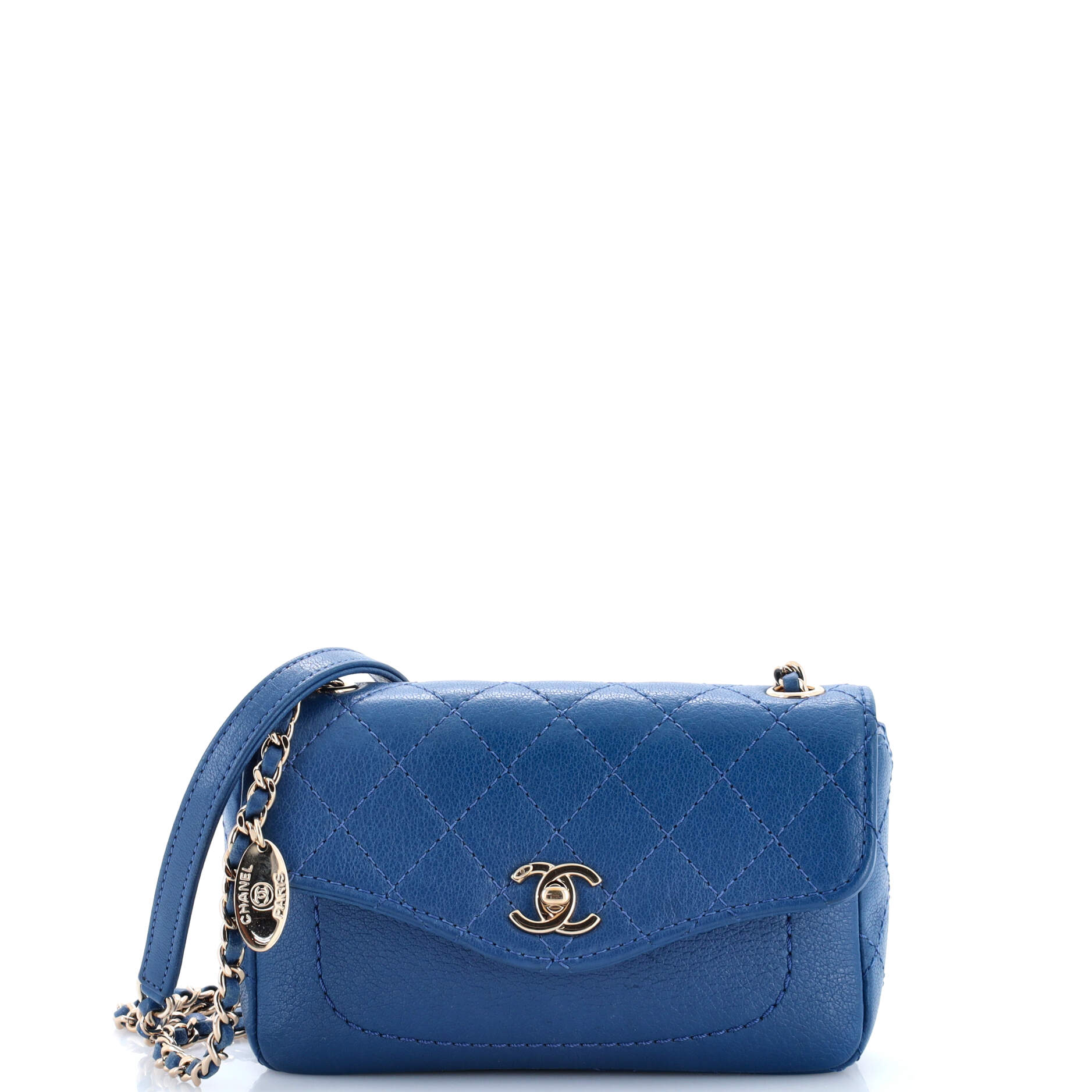 Coco Curve Envelope Flap Bag Quilted Goatskin Mini
