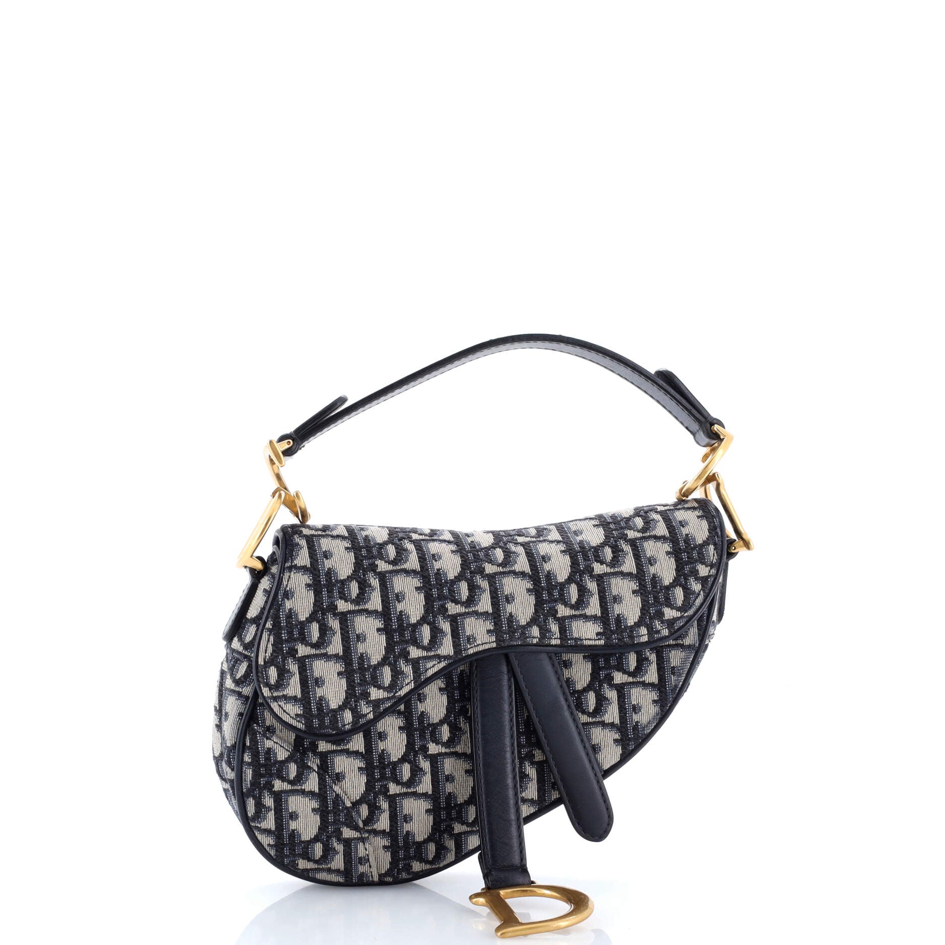 Saddle Handbag Oblique Canvas Mini