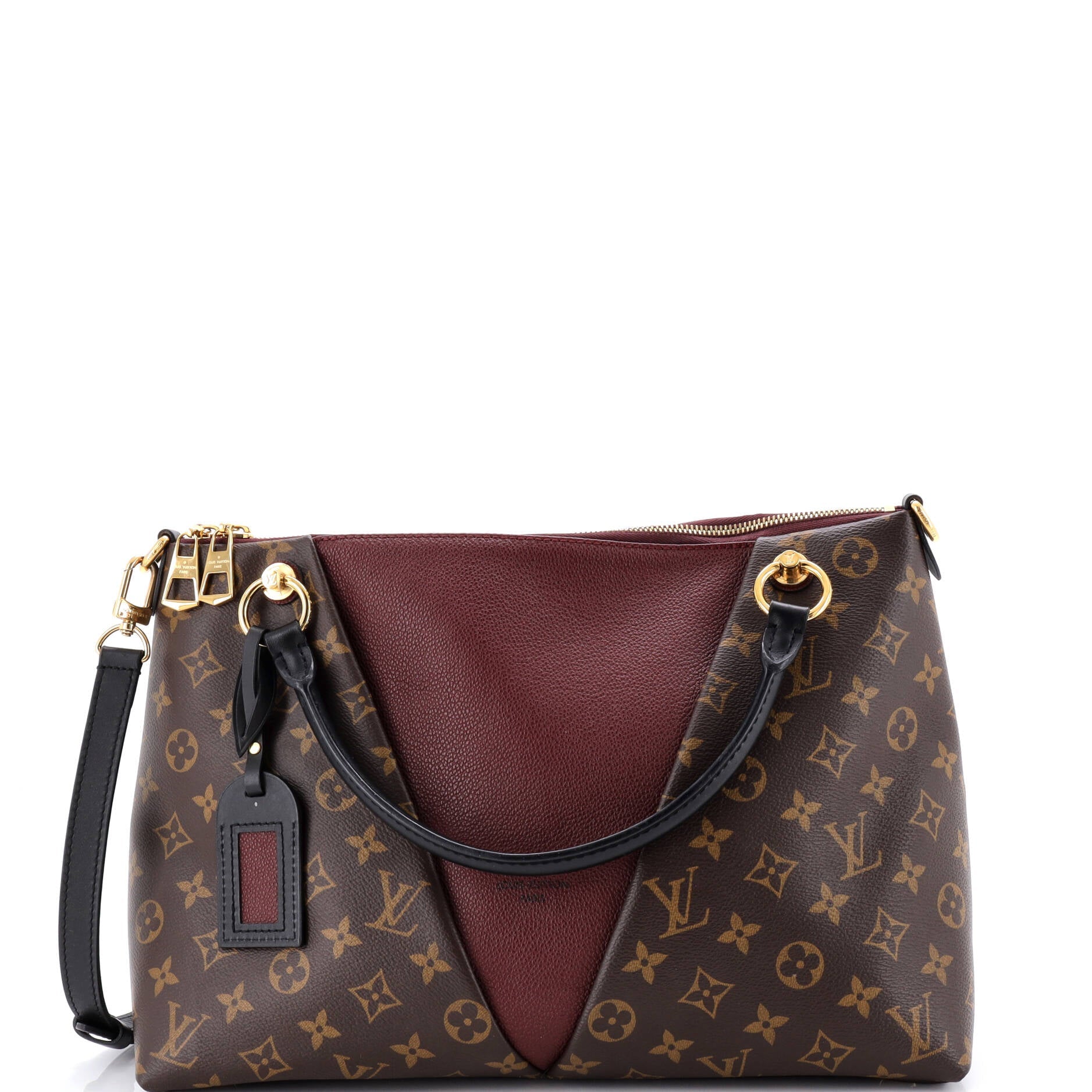 V Tote Monogram Canvas and Leather MM