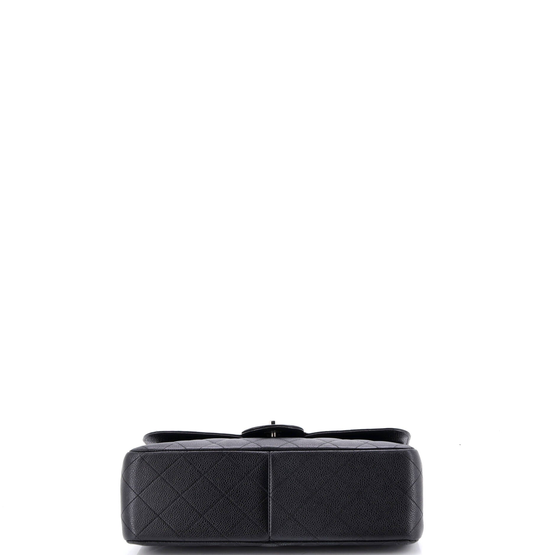Classic Double Flap Bag Quilted Caviar Jumbo