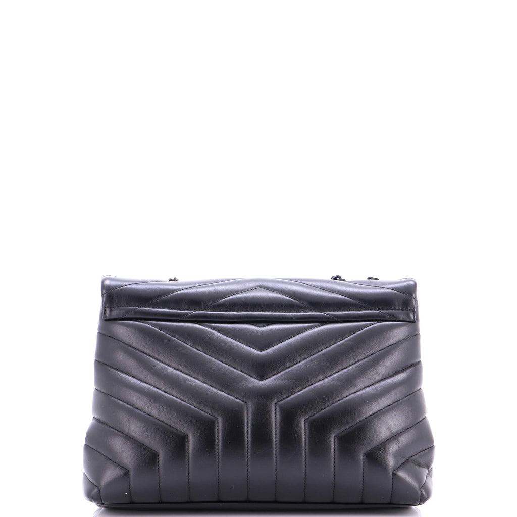 Loulou Shoulder Bag Matelasse Chevron Leather Medium