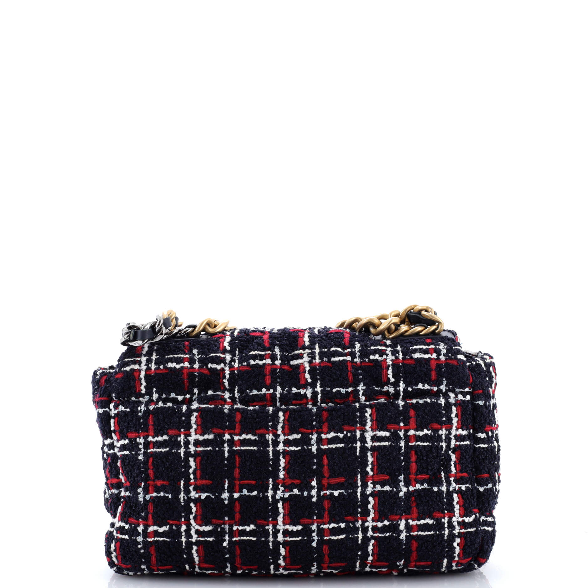 19 Flap Bag Quilted Tweed Medium