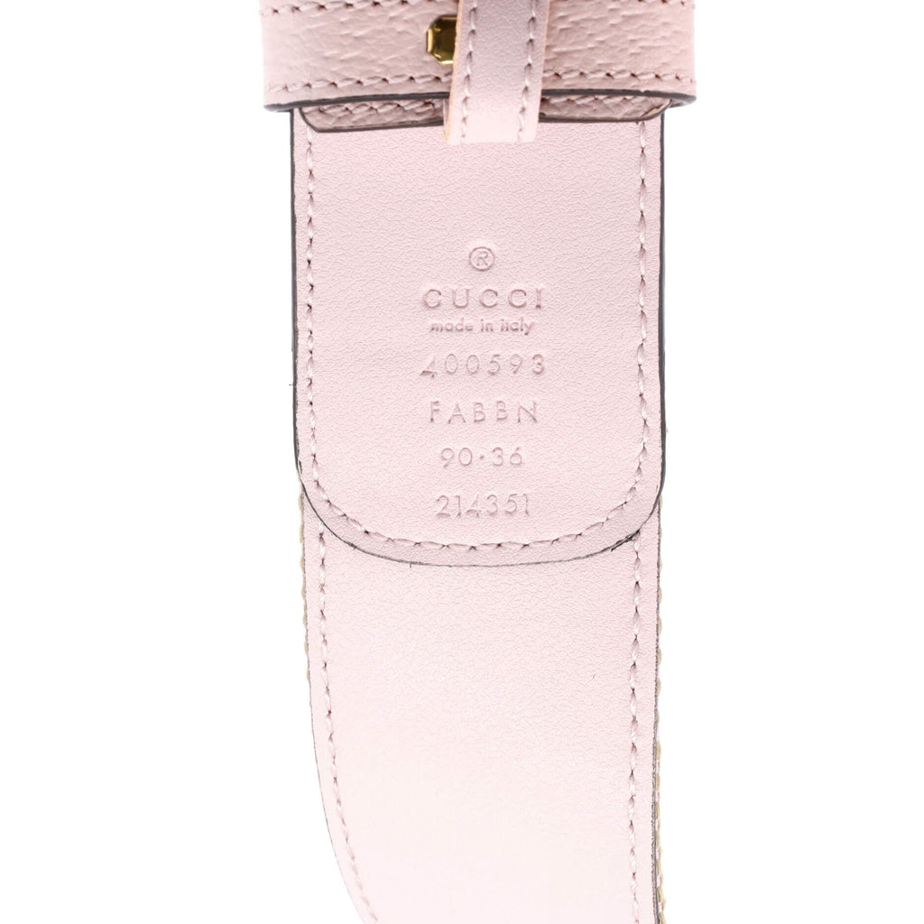 GG Marmont Belt Jumbo GG Canvas and Leather Wide