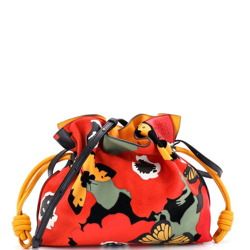 Flamenco Knot Clutch Leather Medium