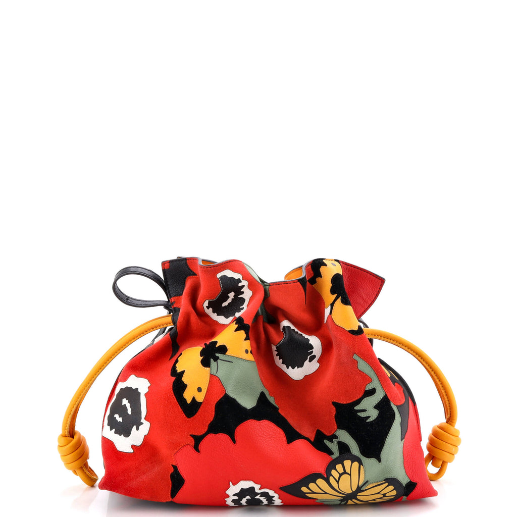Flamenco Knot Clutch Leather Medium