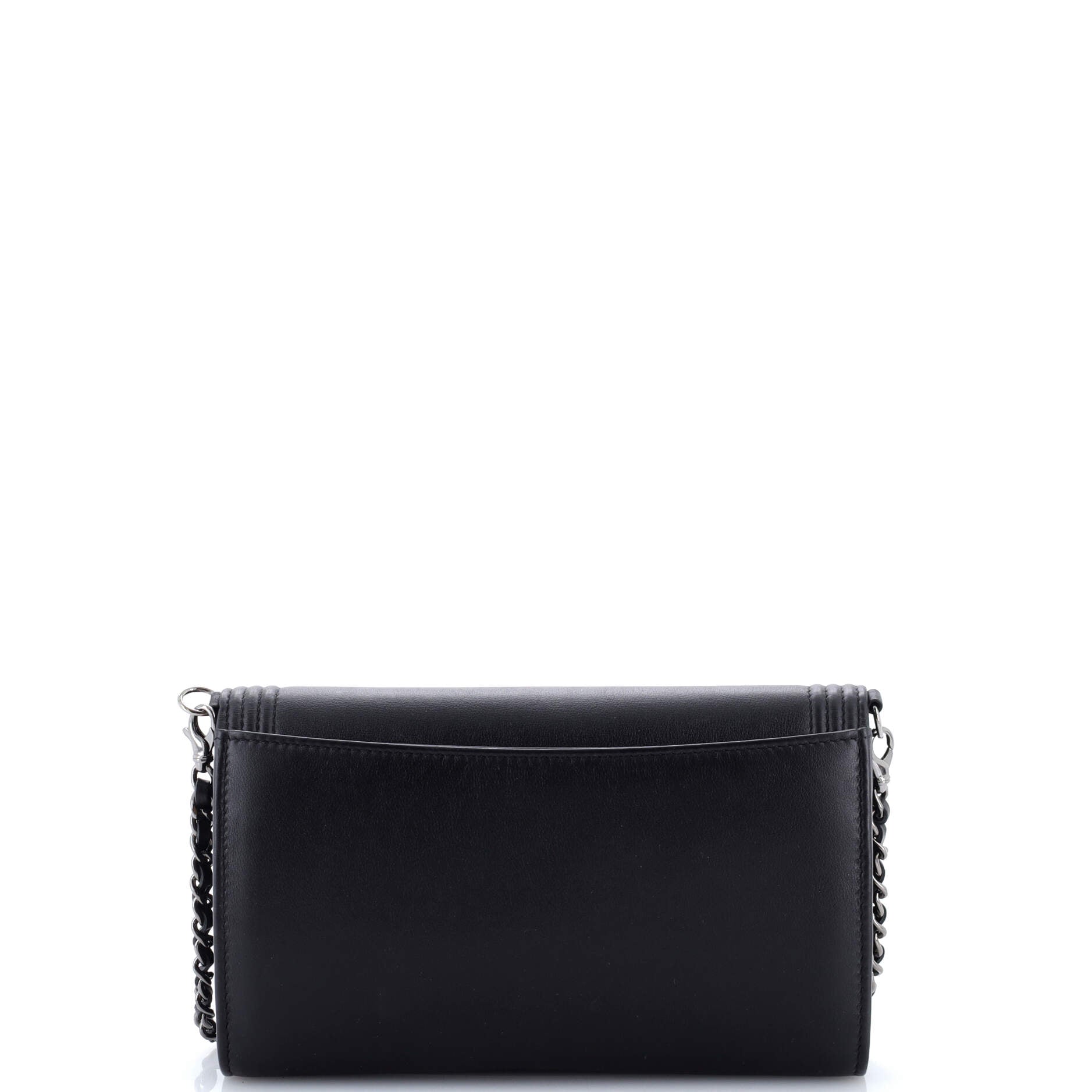 Bicolor Boy Wallet on Chain Calfskin