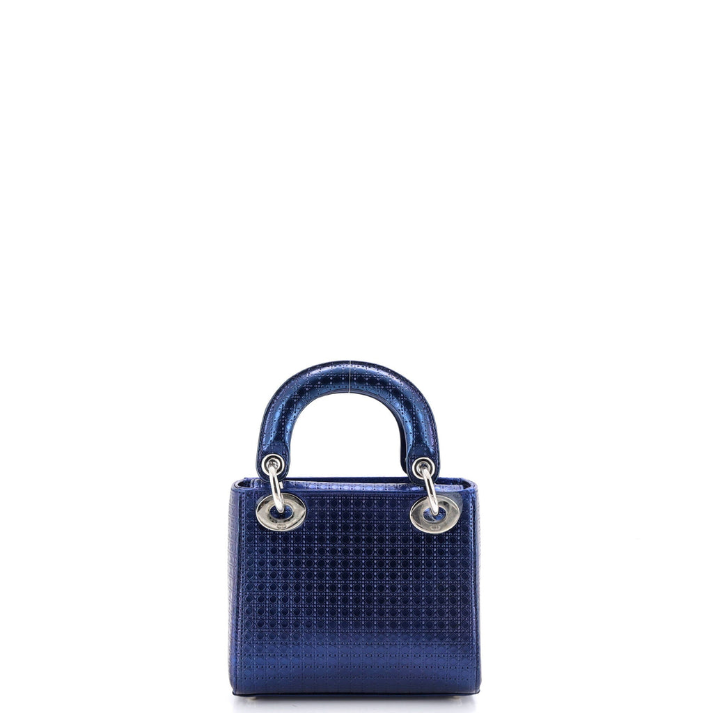 Lady Dior Bag Micro Cannage Metallic Calfskin Mini